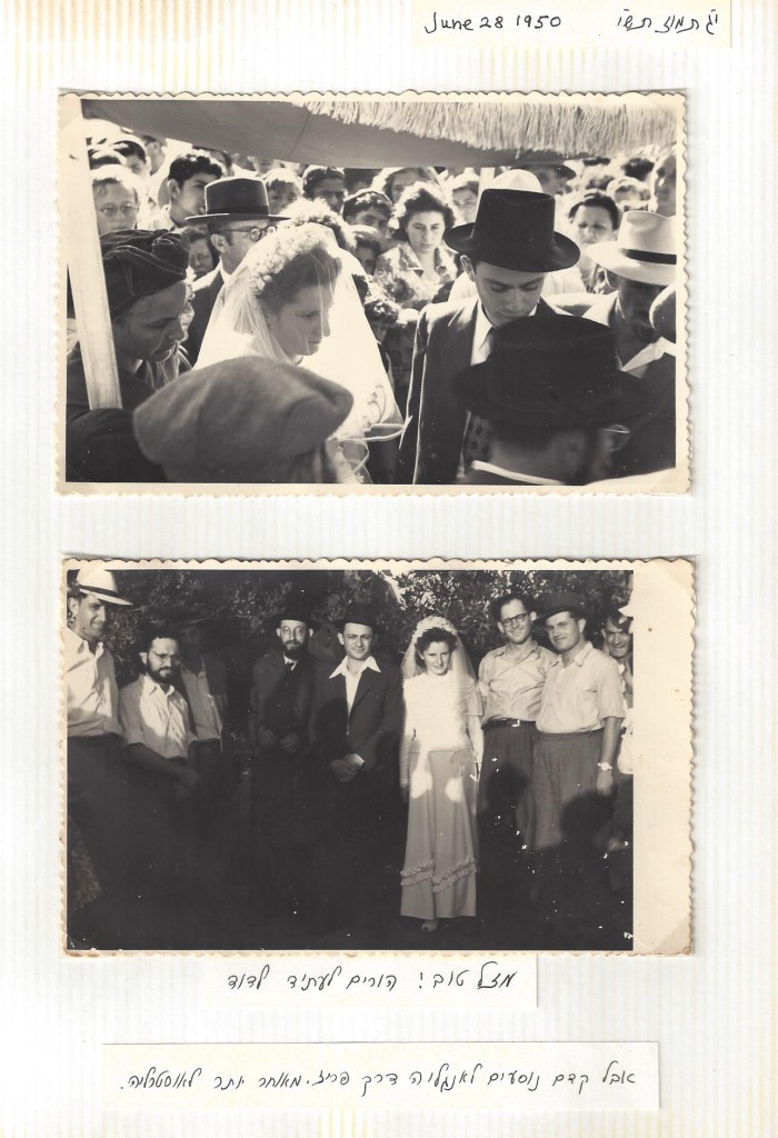 Dr. Schlesinger's wedding, June, 1950